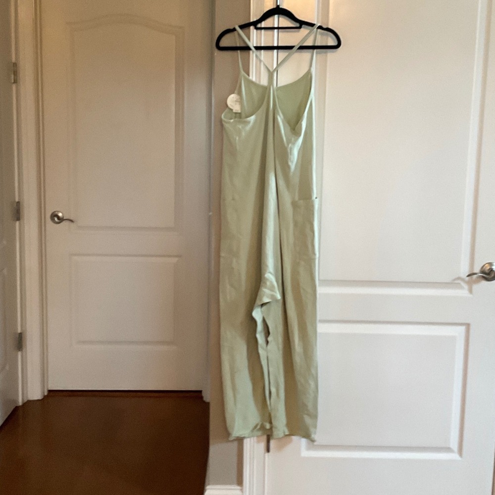 Aerie OG Cotton Racerback Jumpsuit Light Green Small New With Tags - Picture 5 of 7
